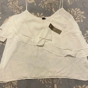 J.Crew Silk ruffle cami